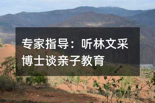 專家指導:聽林文采博士談親子教育