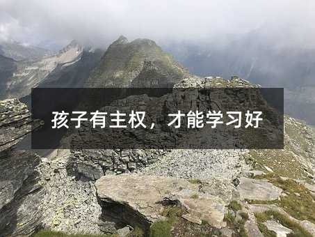 孩子有主權,才能學習好