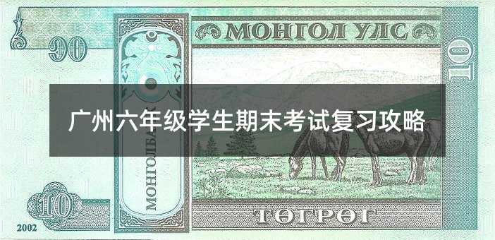 廣州六年級學(xué)生期末考試復(fù)習(xí)攻略