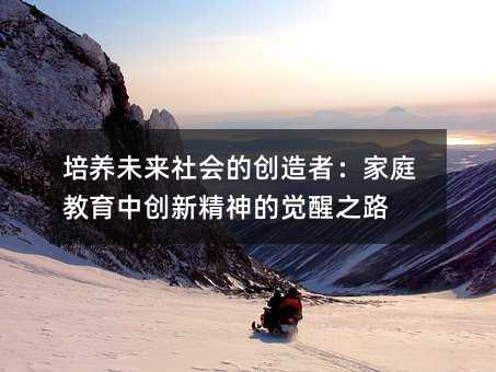 培養未來社會的創造者:家庭教育中創新精神的覺醒之路