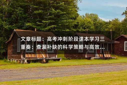 高考沖刺階段課本學(xué)習(xí)三重奏:查漏補(bǔ)缺的科學(xué)策略與高效方法