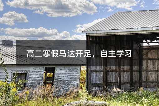 高二寒假馬達開足,自主學習