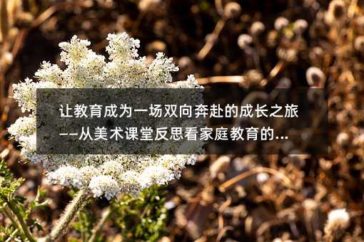 讓教育成為一場雙向奔赴的成長之旅——從美術課堂反思看家庭教育的啟發