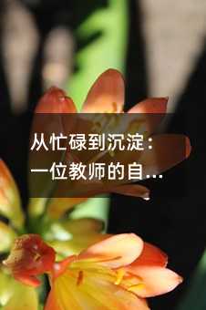 從忙碌到沉淀:一位教師的自我成長與教育初心