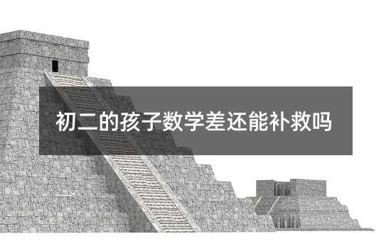 初二的孩子數學差還能補救嗎