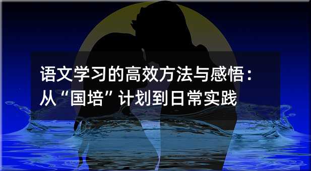 語文學(xué)習(xí)的高效方法與感悟:從“國培”計(jì)劃到日常實(shí)踐