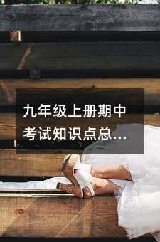 九年級上冊期中考試知識點總結(語文 數學 英語 物理 化學 歷史)