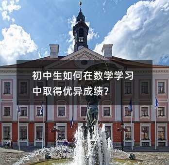 初中生如何在數學學習中取得優異成績?