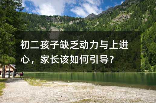 初二孩子缺乏動力與上進心,家長該如何引導?