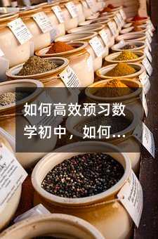 如何高效預(yù)習(xí)數(shù)學(xué)初中,如何高效預(yù)習(xí)數(shù)學(xué)初中?