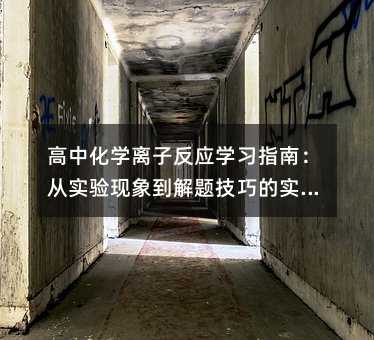 高中化學(xué)離子反應(yīng)學(xué)習(xí)指南:從實(shí)驗(yàn)現(xiàn)象到解題技巧的實(shí)用解析