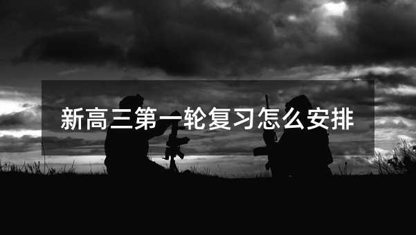 新高三第一輪復習怎么安排