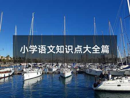 小學語文知識點大全篇