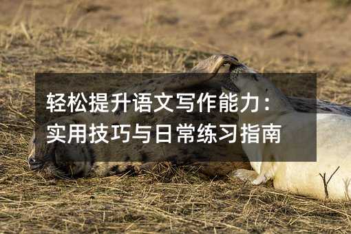 輕松提升語文寫作能力:實用技巧與日常練習指南