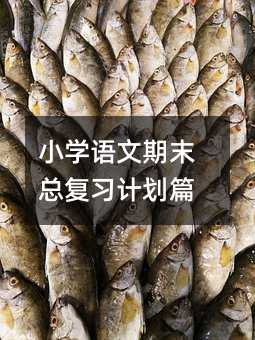 小學(xué)語文期末總復(fù)習(xí)計劃篇