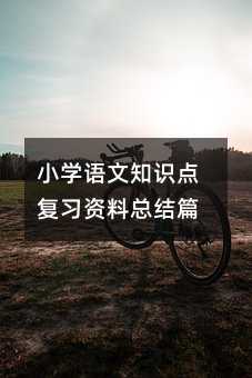小學語文知識點復習資料總結篇