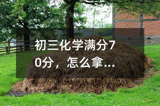 初三化學滿分70分,怎么拿高分?