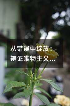 從錯(cuò)誤中綻放:辯證唯物主義教你如何高效學(xué)習(xí)