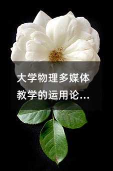 大學物理多媒體教學的運用論文(1)