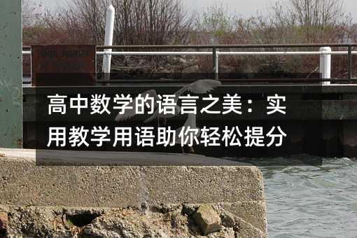 高中數學的語言之美:實用教學用語助你輕松提分