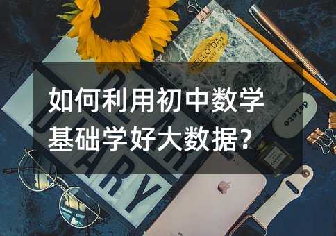 如何利用初中數學基礎學好大數據?