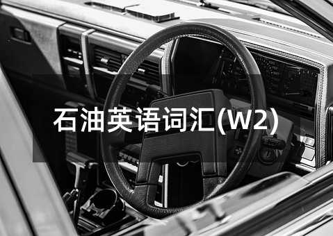 石油英語詞匯(W2)