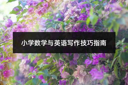 小學數學與英語寫作技巧指南