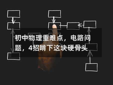 初中物理重難點(diǎn),電路問題,4招啃下這塊硬骨頭