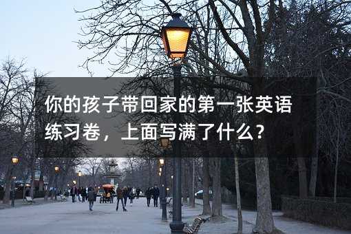 你的孩子帶回家的第一張英語練習卷,上面寫滿了什么?