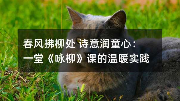 春風拂柳處 詩意潤童心:一堂《詠柳》課的溫暖實踐