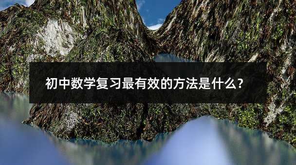 初中數學復習最有效的方法是什么?