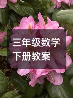 三年級數學下冊教案