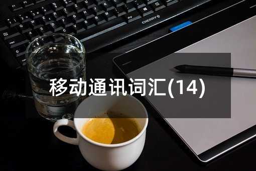 移動通訊詞匯(14)