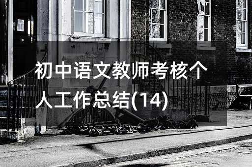 初中語文教師考核個(gè)人工作總結(jié)(14)